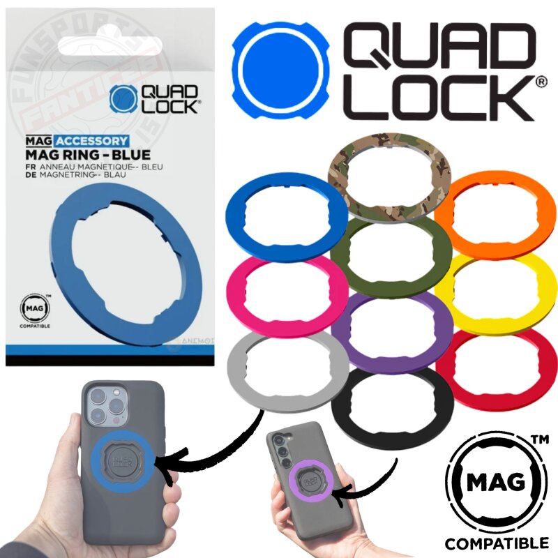 QUAD LOCK MAG Case Ring farbige Ersatz Ringe für Handy Hülle