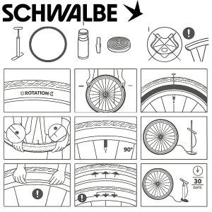 Schwalbe MTB Fahrrad-Schlauch SCV 19 I 27,5" I 28" I 29" 2.4 Clik Valve Ventil 650B 60mm