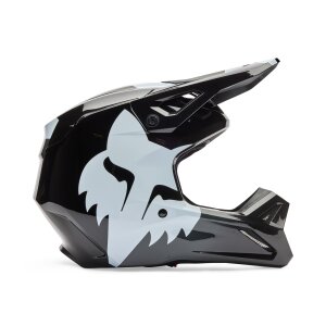 Fox V1 Shield Motorrad Motocross Helm Schwarz