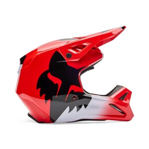 Fox V1 Shield Motorrad Motocross Helm Rot