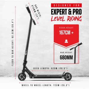 CORE SL3 Stunt-Scooter Park H=92,5cm Schwarz