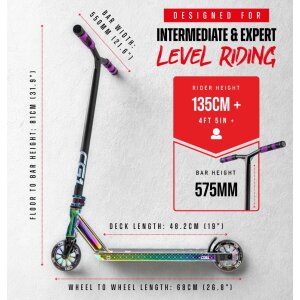 CORE CG1 Stunt-Scooter Park H=81cm Schwarz/Neochrome