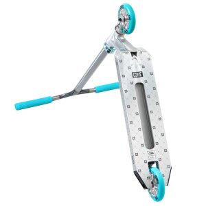 CORE CG1 Stunt-Scooter Park H=81cm Silber Gebürstet / Türkis