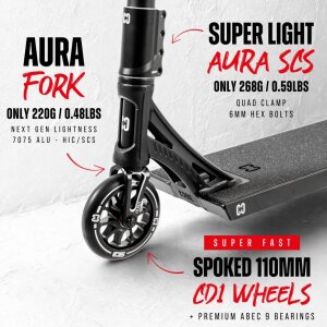 CORE ST3 Stunt-Scooter Street H=96cm Schwarz