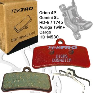 Tektro Q10RS Resin Fahrrad Scheibenbremsbeläge 4...