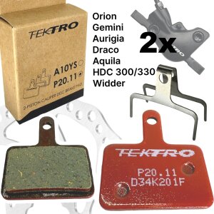 2x Tektro P20.11 Resin Fahrrad Scheibenbremsbeläge 2...