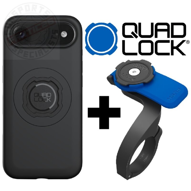 QUAD LOCK MAG Case Fahrrad Handy Hülle + Front Mount für iPhone 17 Air