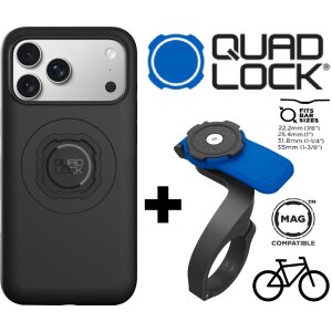 QUAD LOCK MAG Case Fahrrad Handy Hülle + Front Mount...