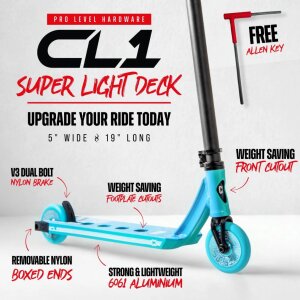 CORE CL1 Stunt-Scooter Park H=86cm Türkis