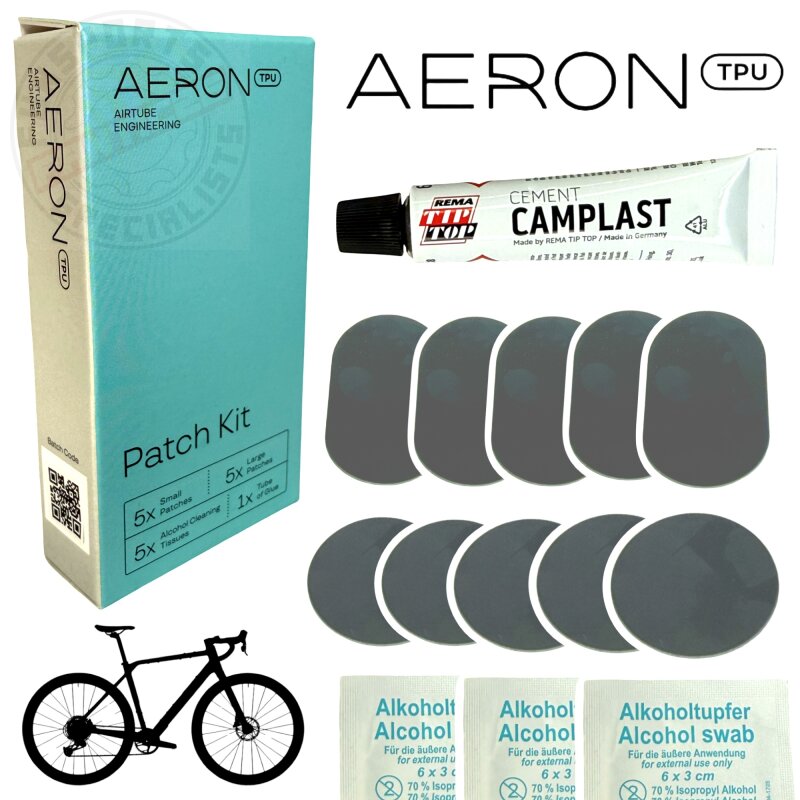 AERON Tubo Patch Kit Fahrrad Road TPU Schlauch Pflickset Pannenset