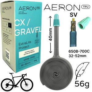 AERON TPU Schlauch 28" CX/ Gravel ExtraLite Protect...