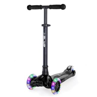 i-Glide verstellbarer Kinderroller für 2-8 Jährige Schwarz