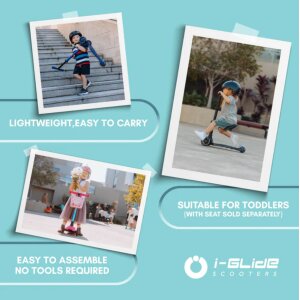 i-Glide verstellbarer Kinderroller für 2-8 Jährige Lila
