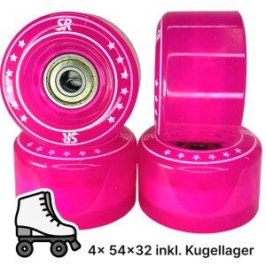 Supreme Rollers Rollschuh Rollen 54mm 82A Pink (4er Set)...
