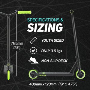 Blunt One S3 Complete Stunt-Scooter H=78cm Park grün