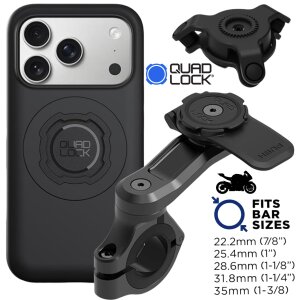QUAD LOCK Motorrad Lenker Handyhalterung PRO +...
