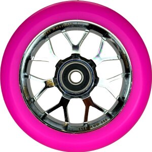 Fantic26 Spy7 Stunt-Scooter Rolle 110mm Abec11 Chrome/Pu Pink