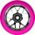 Fantic26 Spy7 Stunt-Scooter Rolle 110mm Abec11 Chrome/Pu Pink