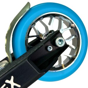 Fantic26 Spy7 Stunt-Scooter Rolle 110mm Abec11 Chrom/Pu Türkis