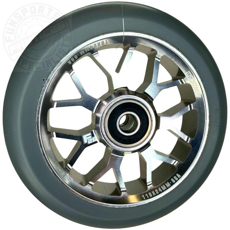 Fantic26 Spy7 Stunt-Scooter Rolle 110mm Abec11 Titan/Pu Grau