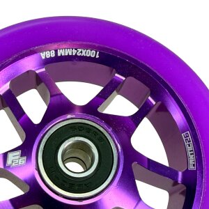 Fantic26 Base Stunt-Scooter Rolle 100mm Abec11 Lila/Pu Lila
