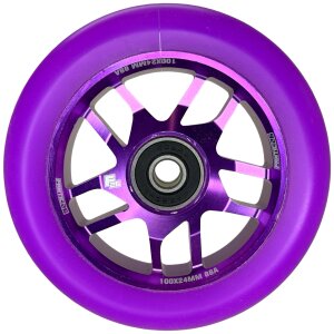 Fantic26 Base Stunt-Scooter Rolle 100mm Abec11 Lila/Pu Lila