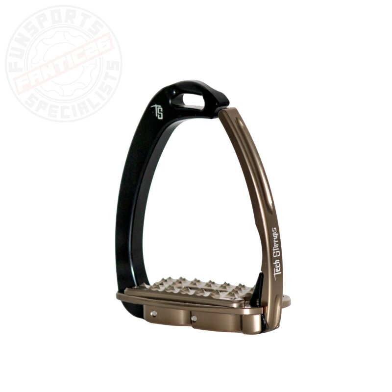 Tech Stirrups Venice Sloped EVO Sichereheitssteigbügel Braun/Schwarz