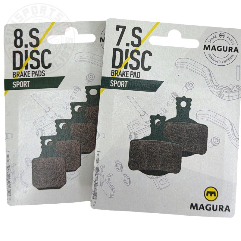 Magura MT Original Fahrrad MTB Bremsbeläge Trail MT Set 8.S+7.S Sport Grün