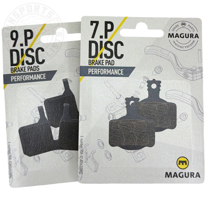 Magura MT Original Fahrrad MTB Bremsbeläge Trail MT Set 9.P+7.P Performance Grau