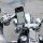 QUAD LOCK Motorrad Lenker Handyhalterung  PRO Chrome XL + Vibrationsdämpfer + MAG Universal Klebe Pad