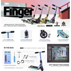 Blunt AOS V6 Finger Mini Stunt-Scooter Gold