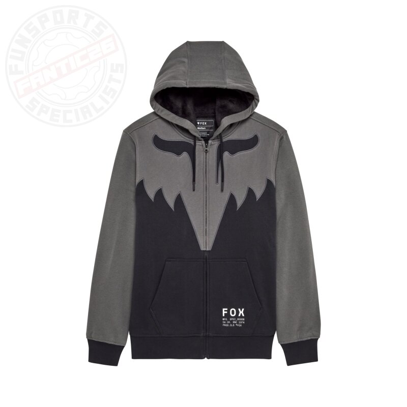 Fox Spire Sasquatch Kapuzenpullover Zip Hoodie Grau XL