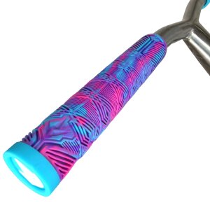 Blunt Stunt-Scooter / BMX Griffe V3 Soft 160mm Lang lila / türkis / pink