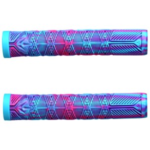 Blunt Stunt-Scooter / BMX Griffe V3 Soft 160mm Lang lila / türkis / pink