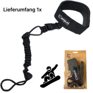 Amplifi Web Leash Pro Snowboard Snowscooter Safty Sicherungsseil schwarz