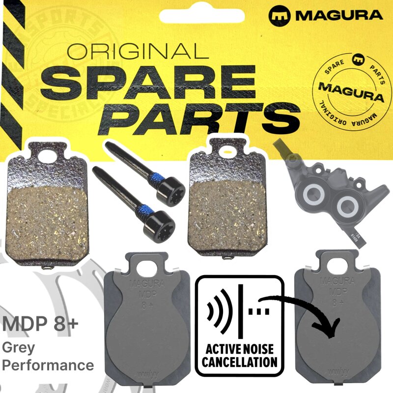 Magura Bremsbeläge MDP 8+ Grau Performance mit Vibrations Dämpfer MT-Scheibenbremse
