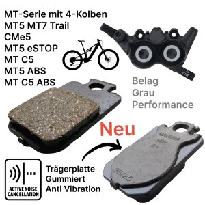 Magura Bremsbeläge MDP 8+ Grau Performance mit...