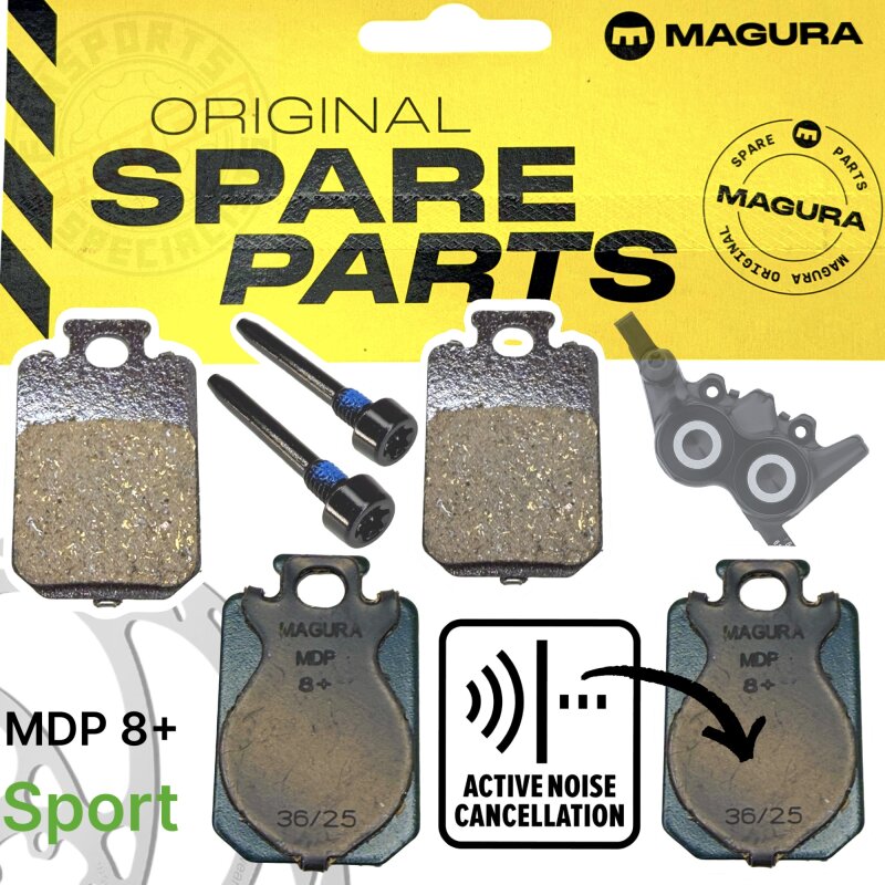 Magura Bremsbeläge MDP 8+ Grün Sport mit Vibrations Dämpfer MT-Scheibenbremse