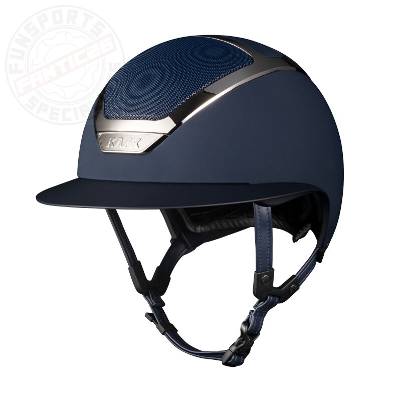 Kask Star Lady Chrome Reithelm Navy/Silber Gr. 55