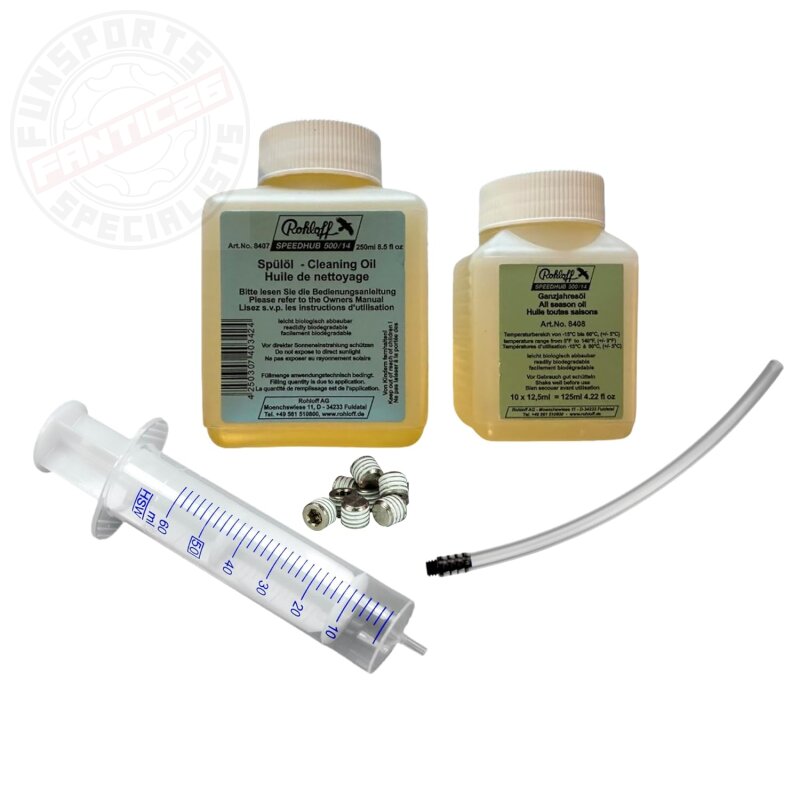 Rohloff Oil of Speedhub 500/14 Fahrrad Getriebenabe Service Kit für 10 Ölwechsel
