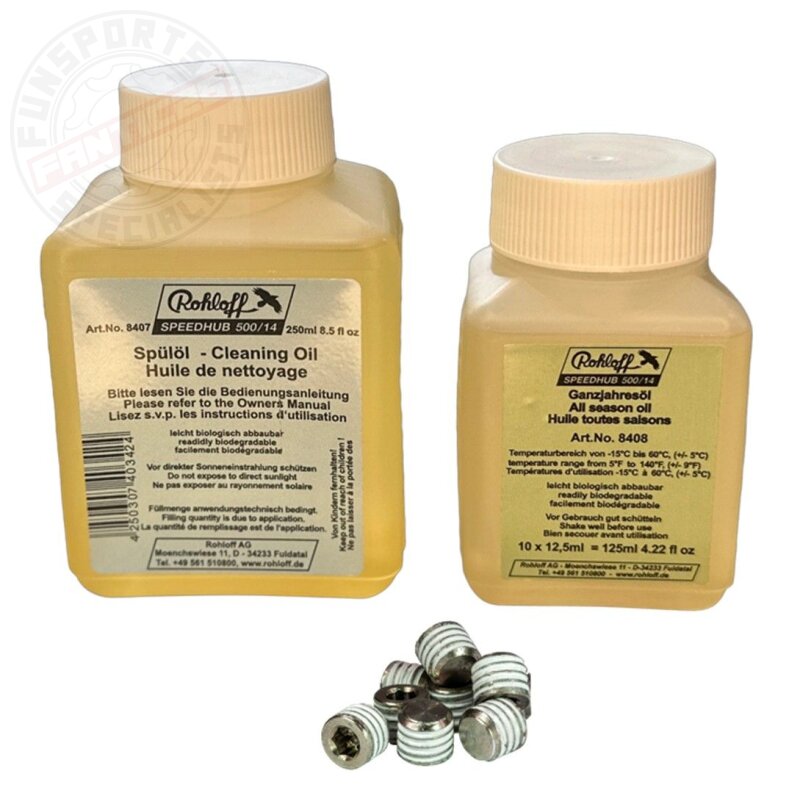 Rohloff Oil of Speedhub 500/14 Fahrrad Getriebenabe Service ÖL Ablassschraube für 10 Ölwechel