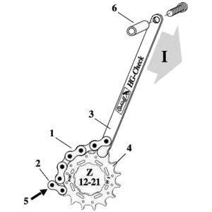 Rohloff Fahrrad Kassetten / Ritzel Verschleißlehre...