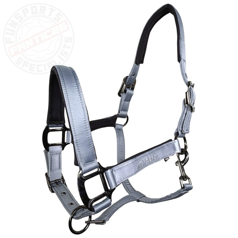 Kia Ora Equine Satin Premium Halfter Pferd Grau Pony