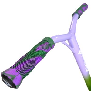 Chilli Pro Jumpstart S Stunt-Scooter H=71cm transparent Grün / Lila