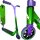 Chilli Pro Jumpstart S Stunt-Scooter H=71cm transparent Grün / Lila