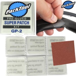 2x Park Tool Fahrrad Reparatur Selbstklebende Flicken Set...
