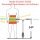 Chilli Pro Jumpstart M Stunt-Scooter H=81cm transparent Rot / Türkis