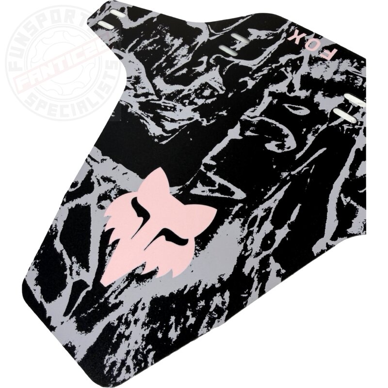 Fox Mud Guard Fahrrad Schutzblech Gabel Fender BLSH Wrapped Grau / Rosa