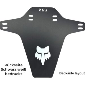 Fox Mud Guard Fahrrad Schutzblech Gabel Fender BLSH Wrapped Grau / Rosa