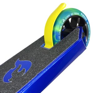 Chilli Pro Jumpstart S Stunt-Scooter H=71cm transparent Blau / Gelb